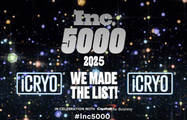 iCRYO Named for Third Time to Inc. 5000 List of Fastest-Growing Private Companies in America